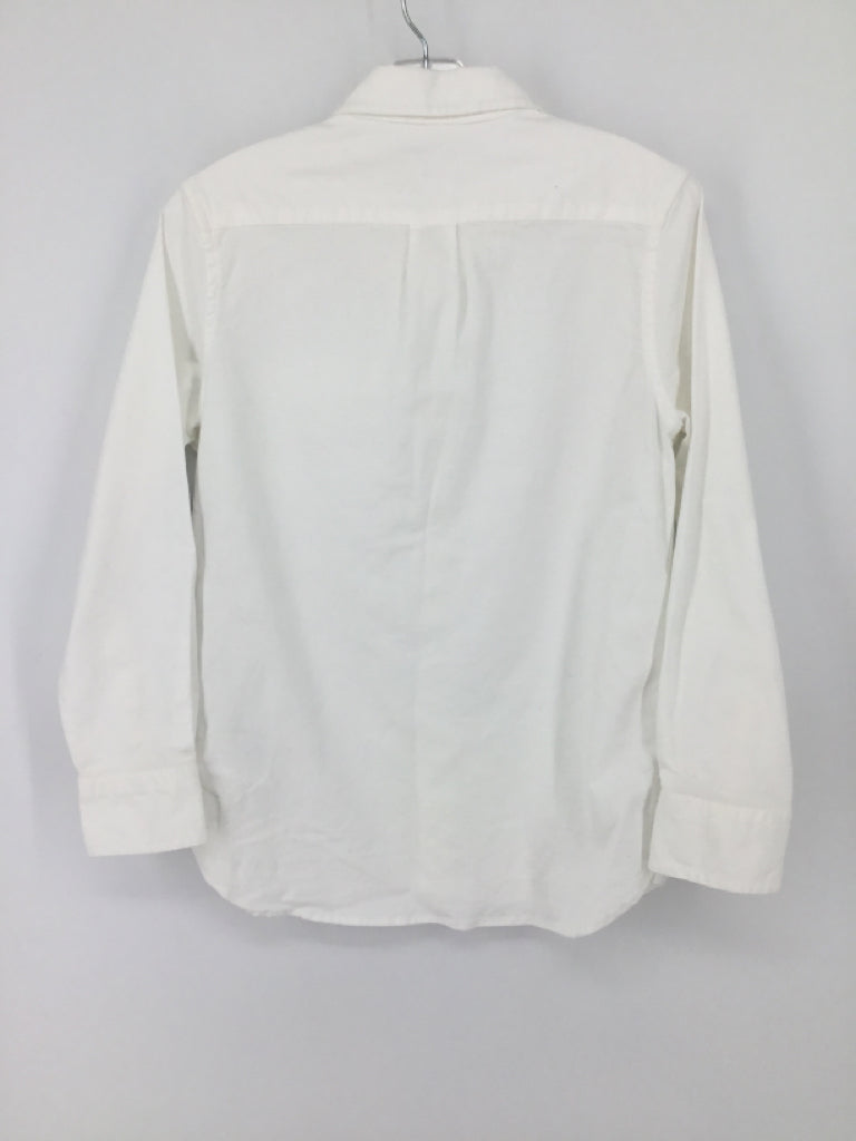 Gap Kids Child Size 8 White Solid Shirt - boys