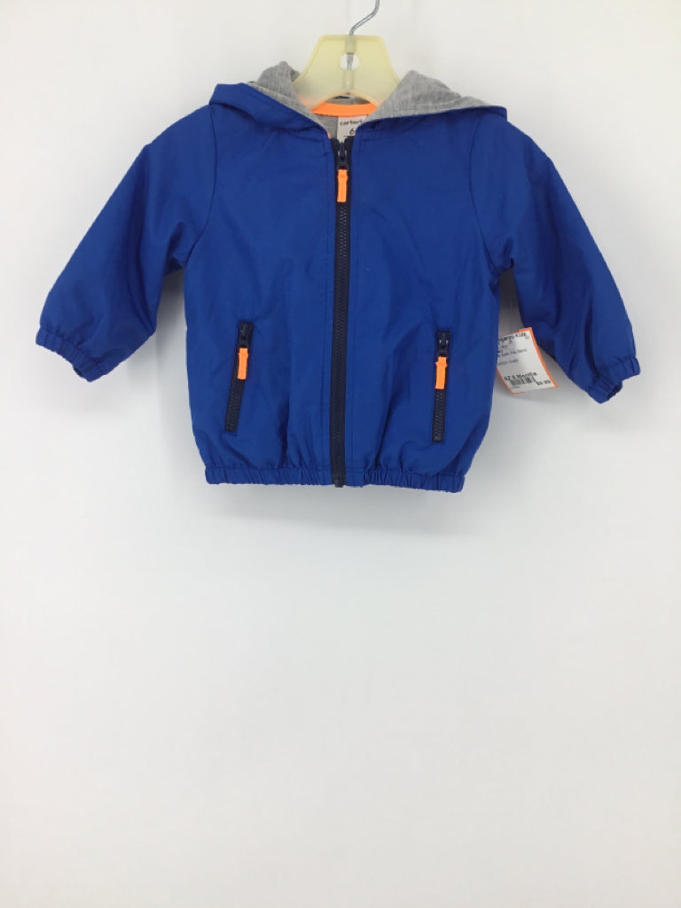 Carter's Child Size 6 Months Blue Solid Jacket - boys