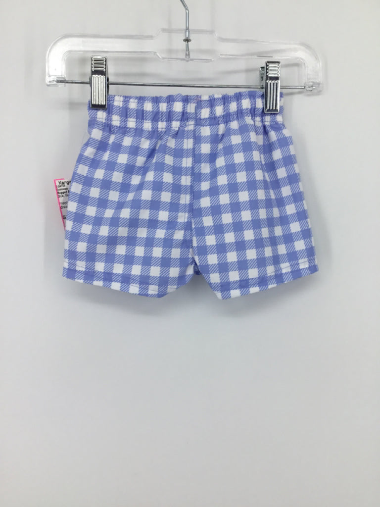 Rugged Butts Child Size 0-3 Months Blue Gingham Swimwear - boys