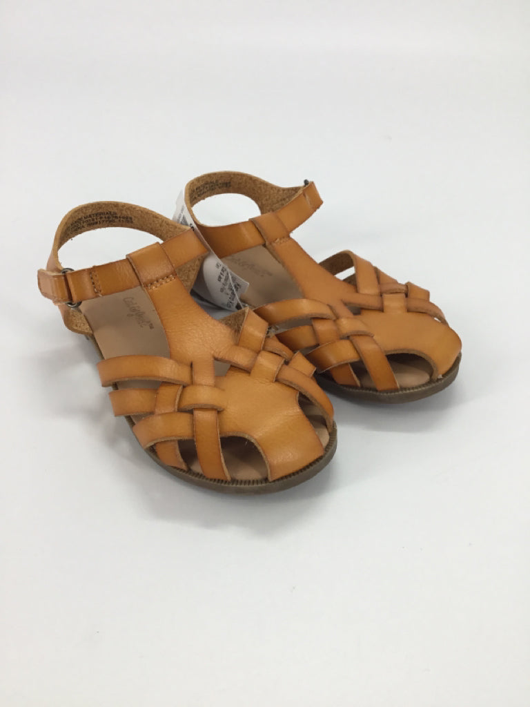 Cat & Jack Child Size 10 Tan Sandals/Flip Flops