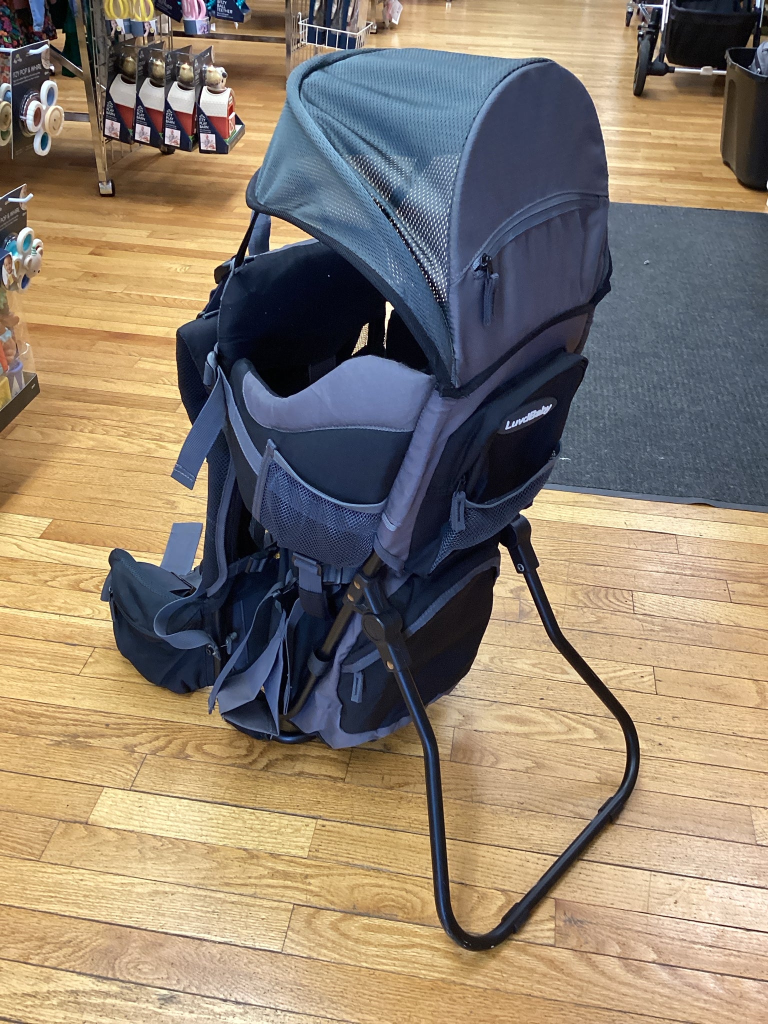 Luvd Baby Black Backpack Carrier