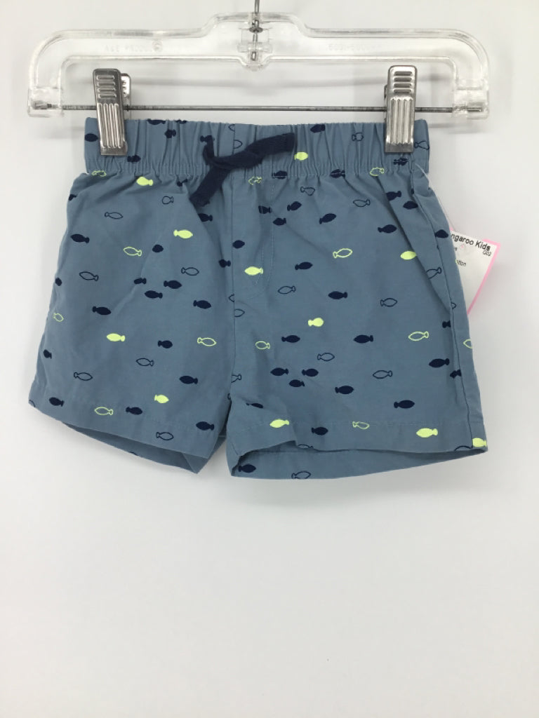 Cherokee Child Size 3-6 Months Blue Print Shorts - boys