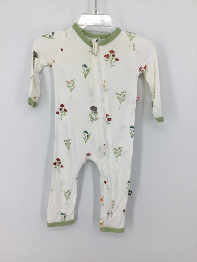 Kyte Child Size 3-6 Months Green Pajamas - girls