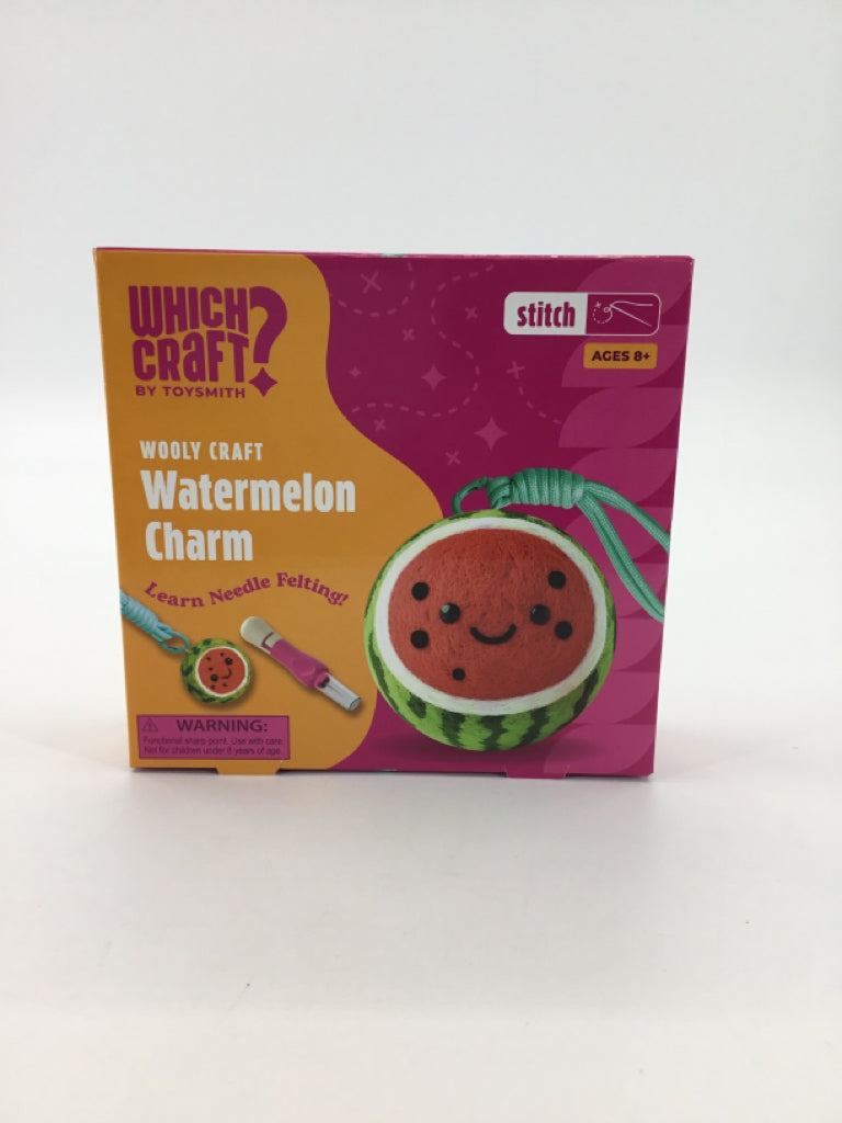 Toysmith Wooly Craft Watermelon Charm Needle Felting Craft Kit