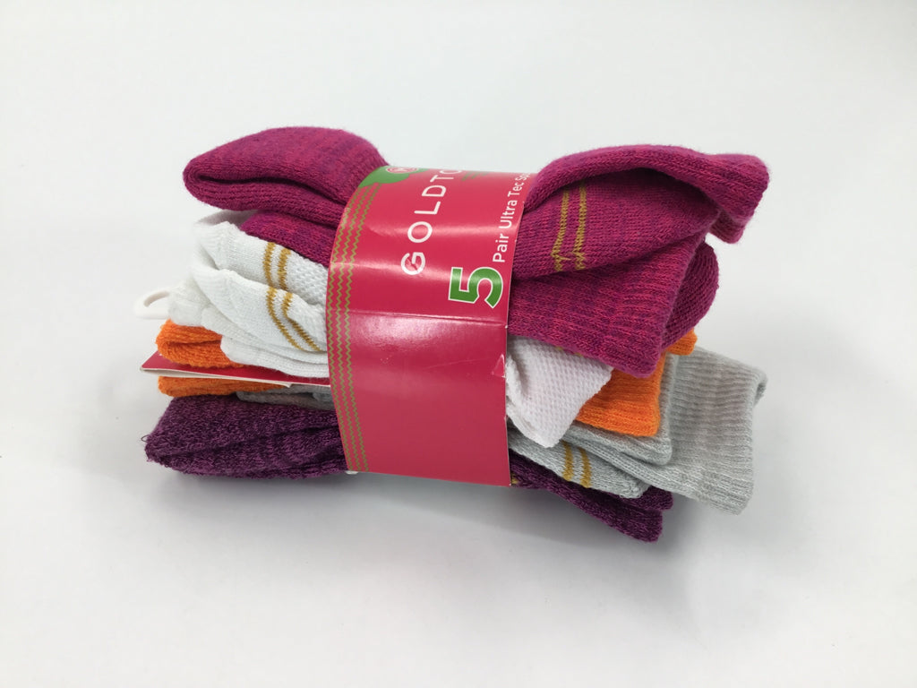 Gold Toe Child Size M Pink Socks - girls