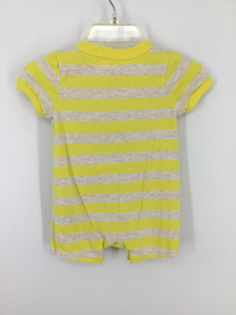 Cat & Jack Child Size Newborn Yellow screen printed Outfit - boys