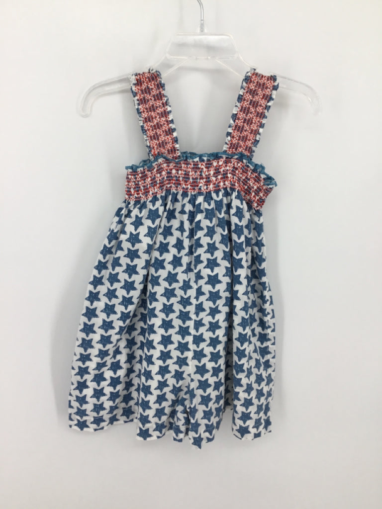 Pink Chicken Child Size 3 Blue Stars & Stripes Outfit