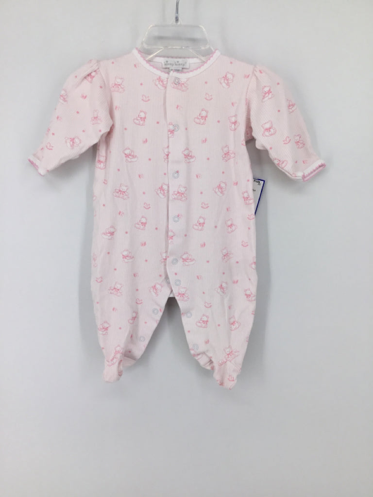 Kissy Kissy Child Size 0-3 Months Pink Sleepers