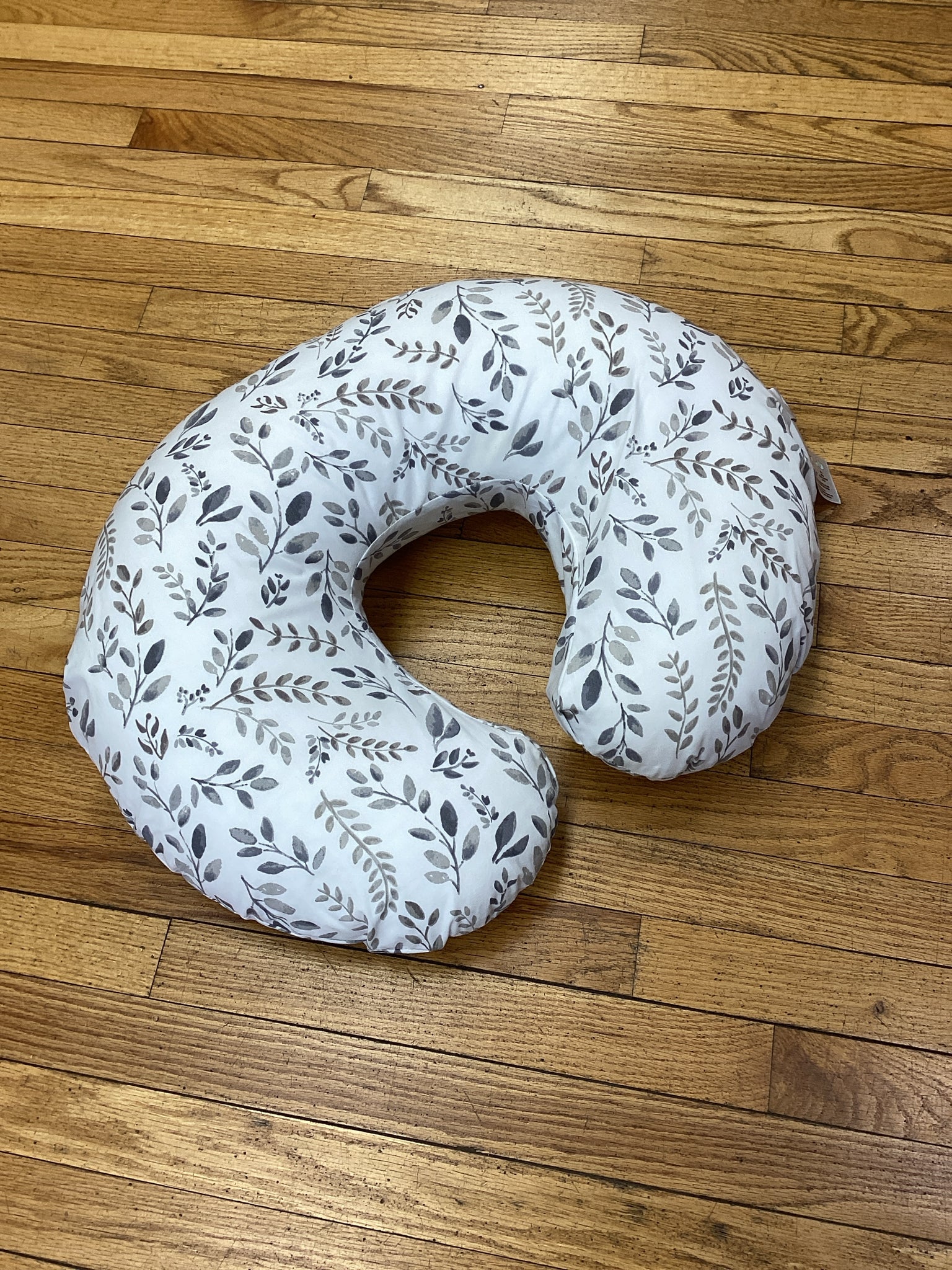 Boppy White Print Nursing Pillow