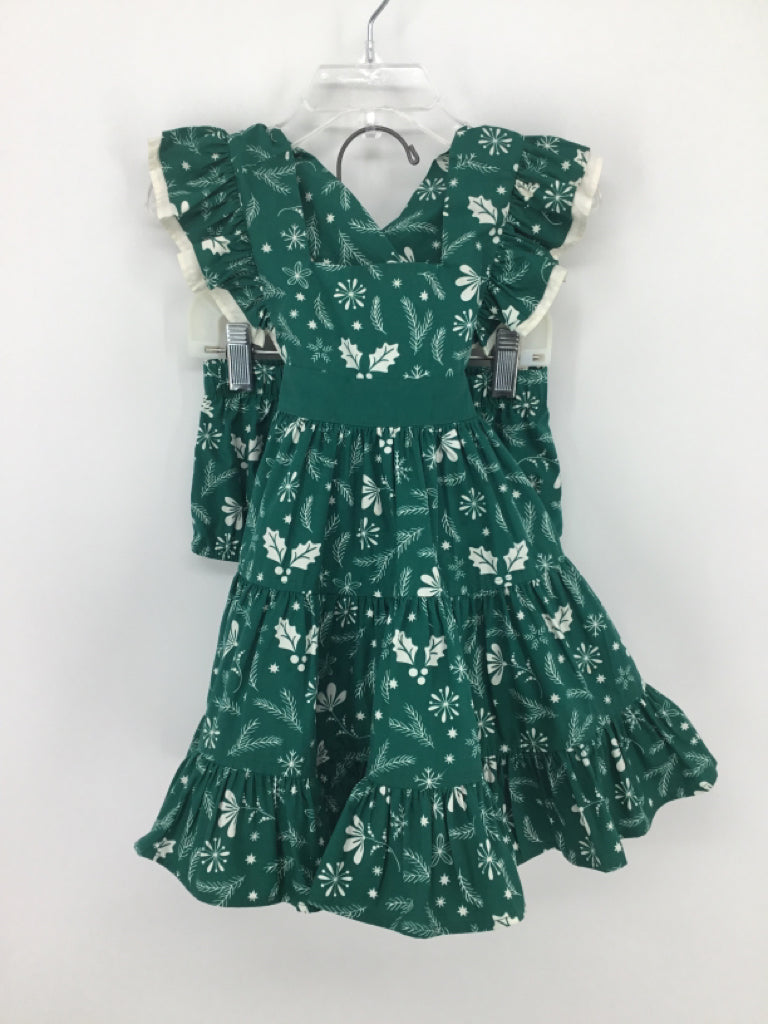 Eleanor Rose Child Size 18 Months Green Christmas Dress