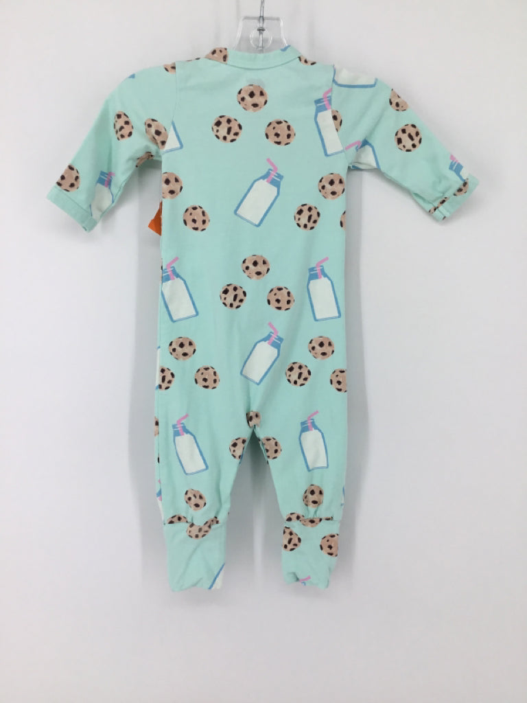 Monica + Andy Child Size Newborn Blue Print Outfit - boys