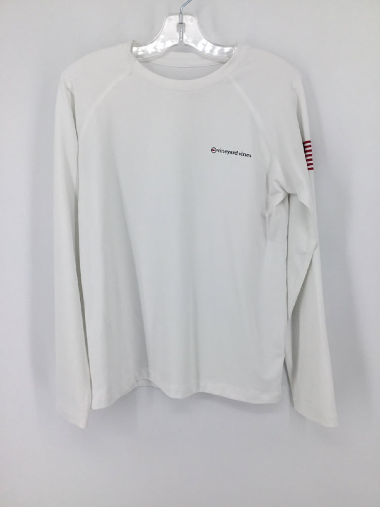vineyard vines Child Size 8 White screen printed T-shirt - boys