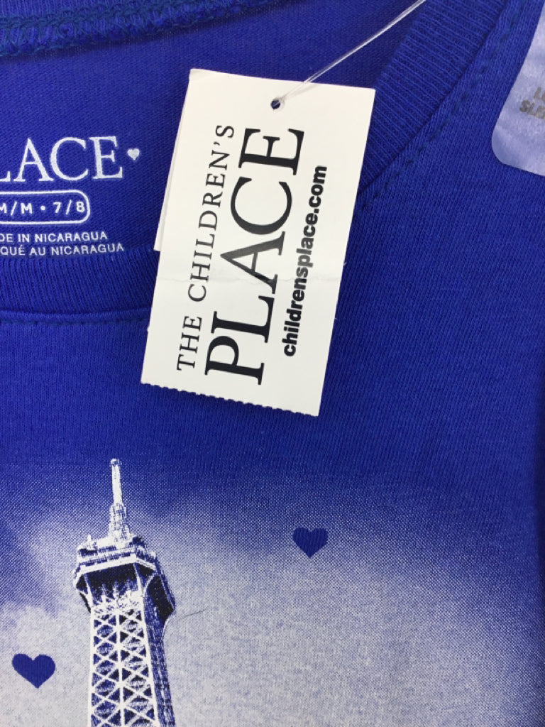 Childrens Place Child Size 7 Blue T-shirt - girls