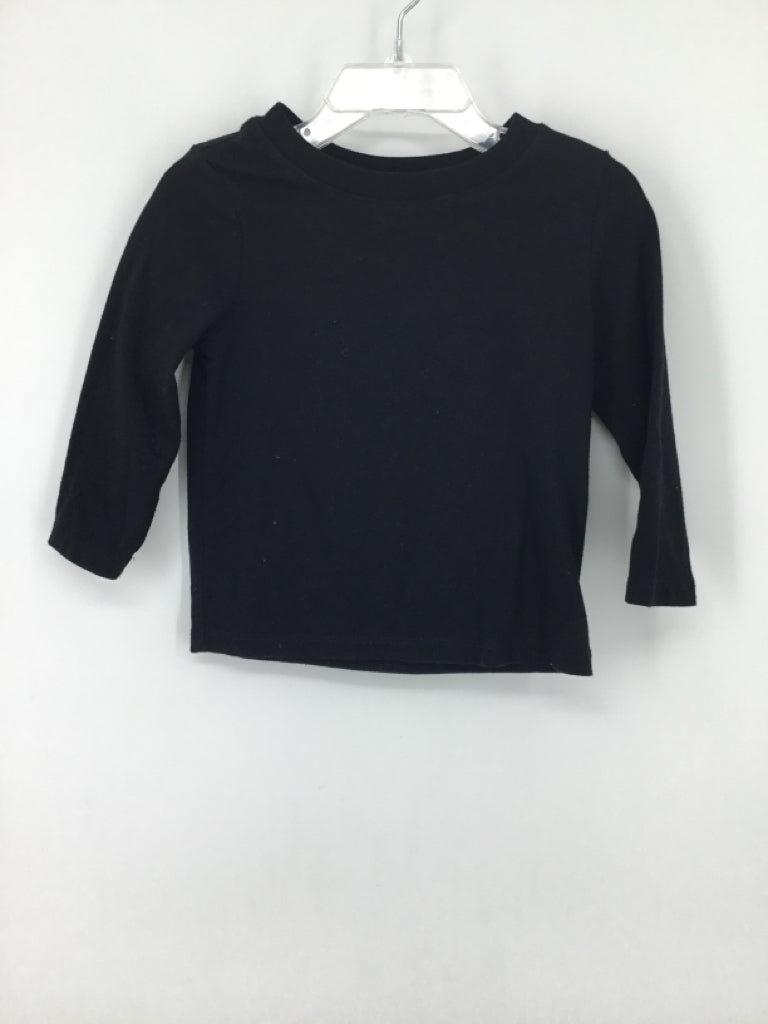 Cat & Jack Child Size 18 Months Black Solid T-shirt - boys