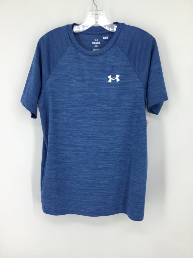 Under Armour Child Size 14 Blue Marbled Shirt - boys
