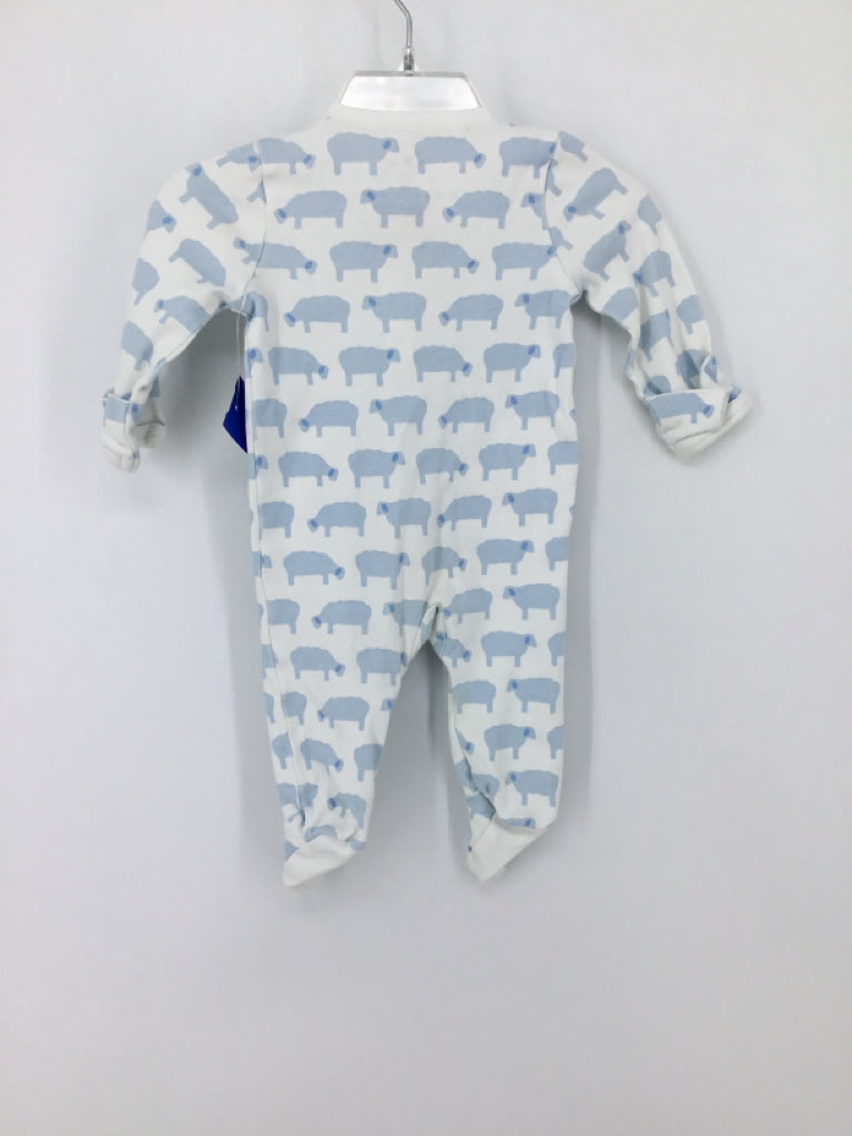primary Child Size Newborn Blue Sleepers