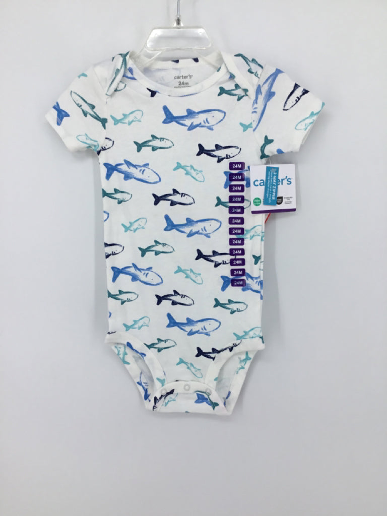 Carter's Child Size 24 Months White Onesie