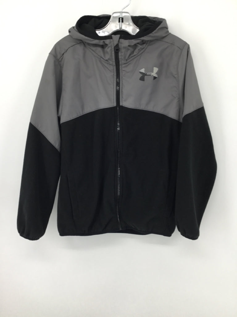 Under Armour Child Size 10 Black Solid Jacket - boys