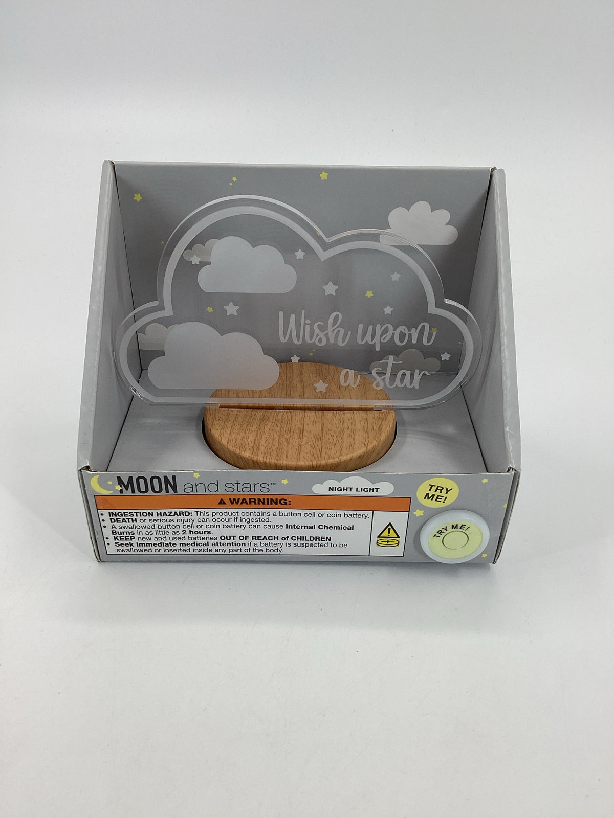 Moon & Stars Wish Upon a Star Night Light