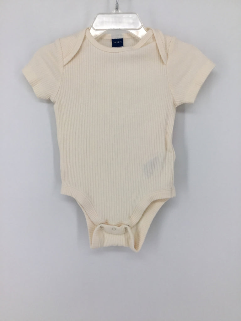 Old Navy Child Size 12-18 Months Cream Onesie