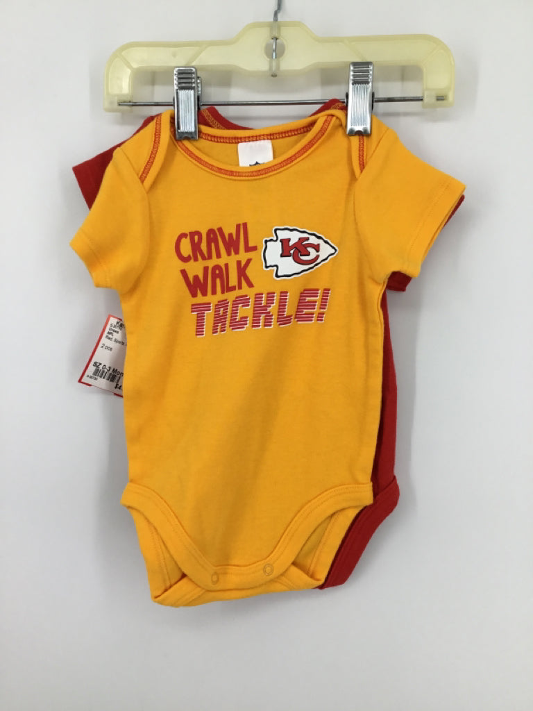 NFL Child Size 0-3 Months Red Onesie