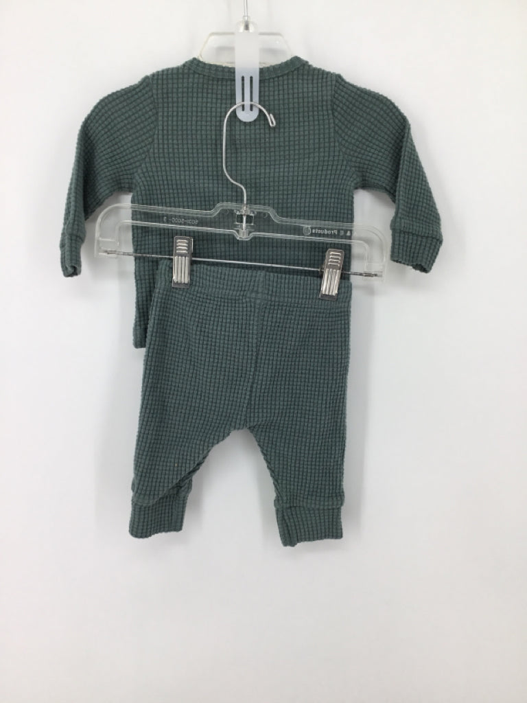 Just One You Made by Carters Child Size 3 Months Green Solid Outfit - boys