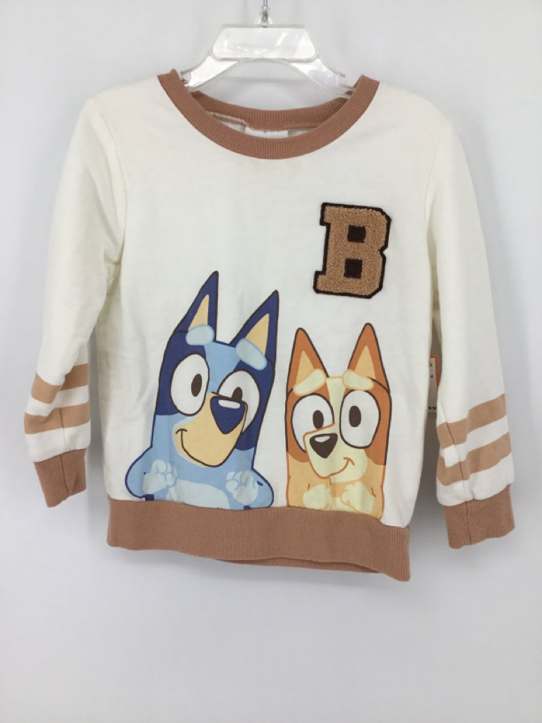 Bleached Child Size 4 Tan Sweatshirt - girls