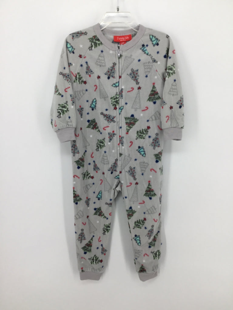 Family PJs Child Size 2 Gray Christmas Pajamas