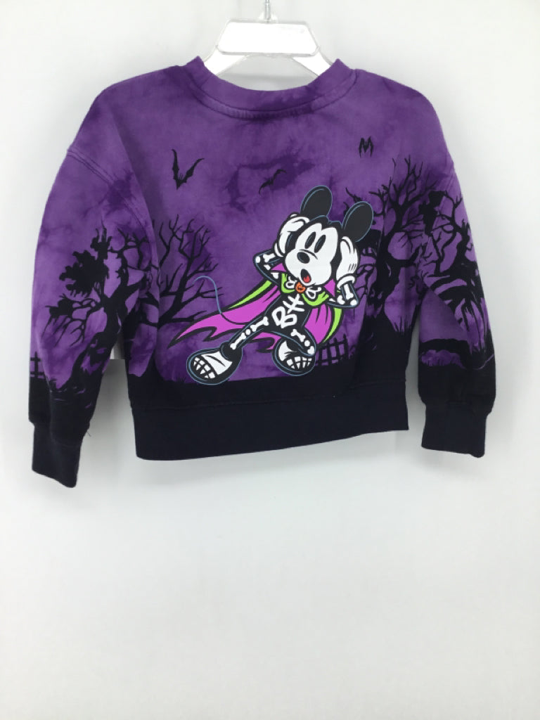 Disney Child Size 2 Purple Halloween Sweatshirt
