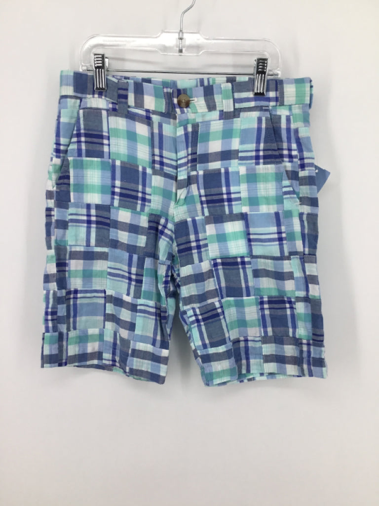 vineyard vines Child Size 12 Blue Plaid Shorts - boys