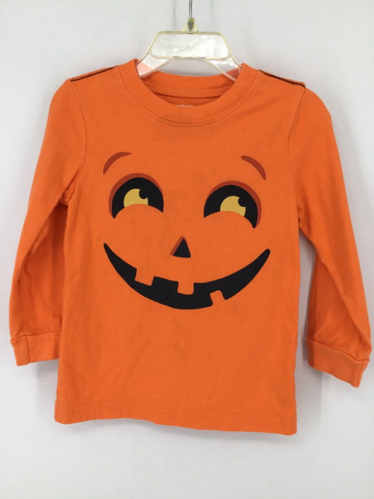 Carter's Child Size 2 Orange Halloween T-Shirt