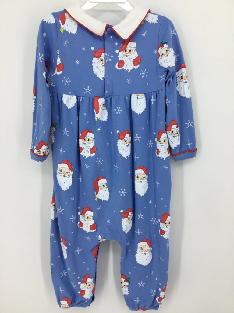 The Beaufort Bonnet Co Child Size 3 Blue Christmas Outfit