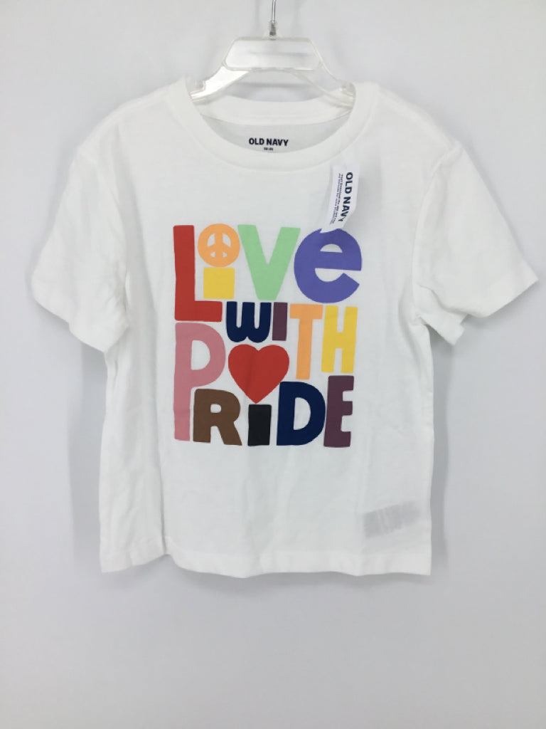 Old Navy Child Size 5 White T-shirt - girls