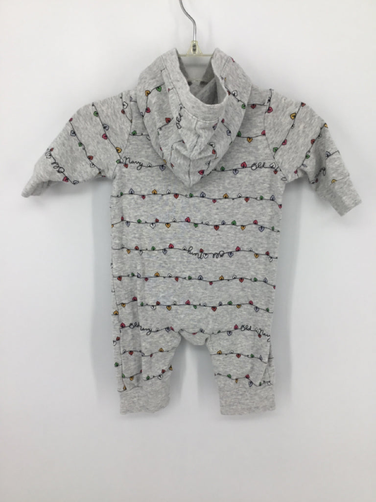 Old Navy Child Size 0-3 Months Gray Christmas Outfit