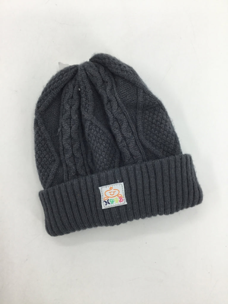 NYGB Child Size 6 Months Gray Solid Hats - boys