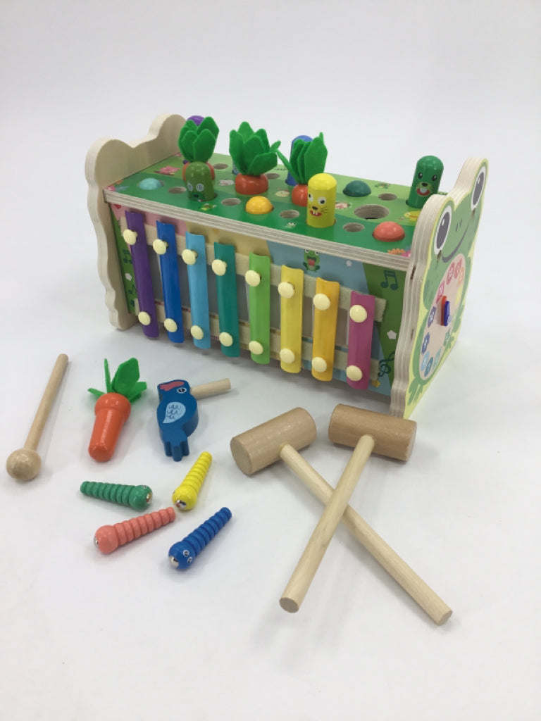 Amtreen 6-in-1 Wooden Learning Toy