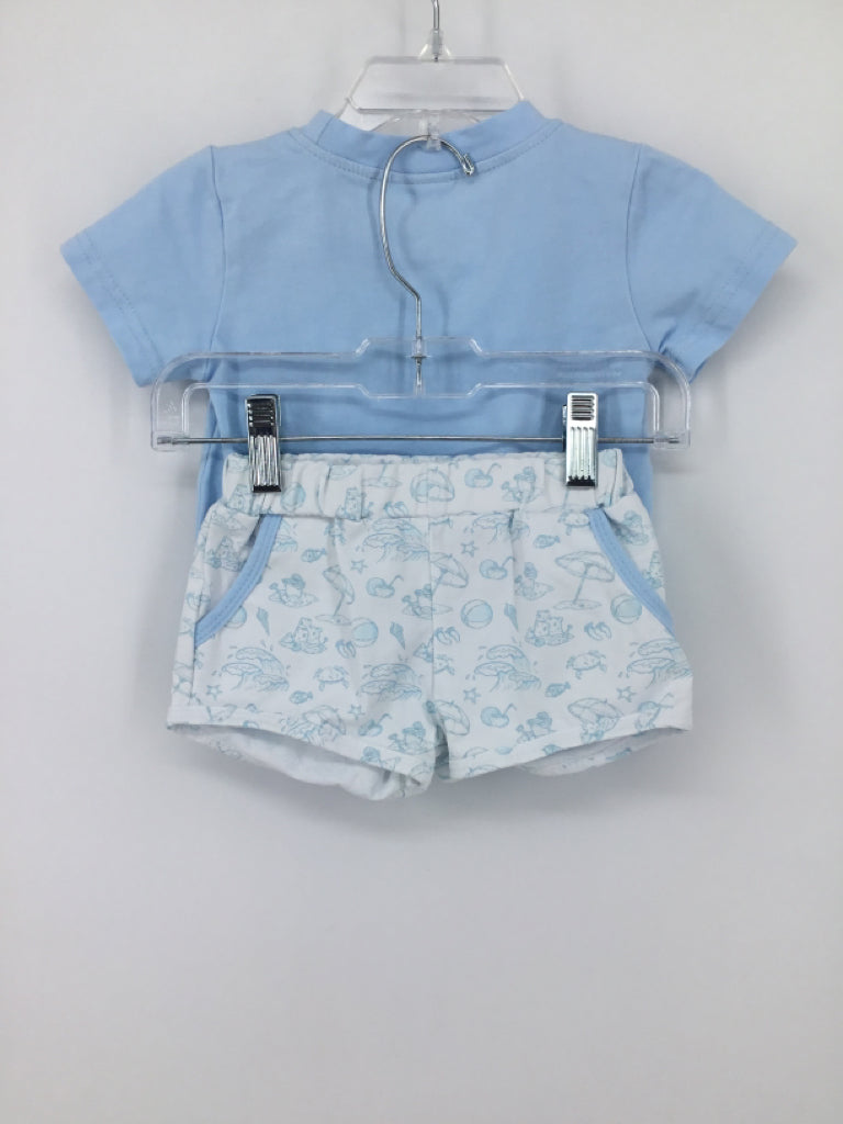 Saltwater Stitching Child Size 9 Months Blue Solid Outfit - boys