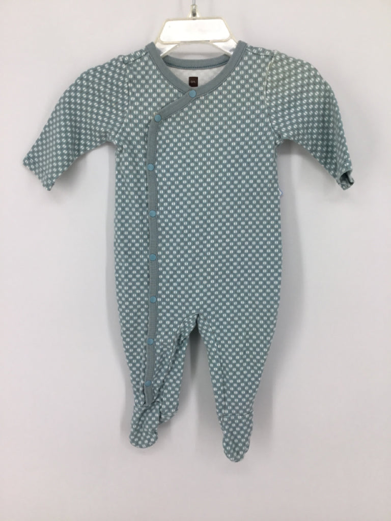 Tea Child Size 0-3 Months Blue Sleepers