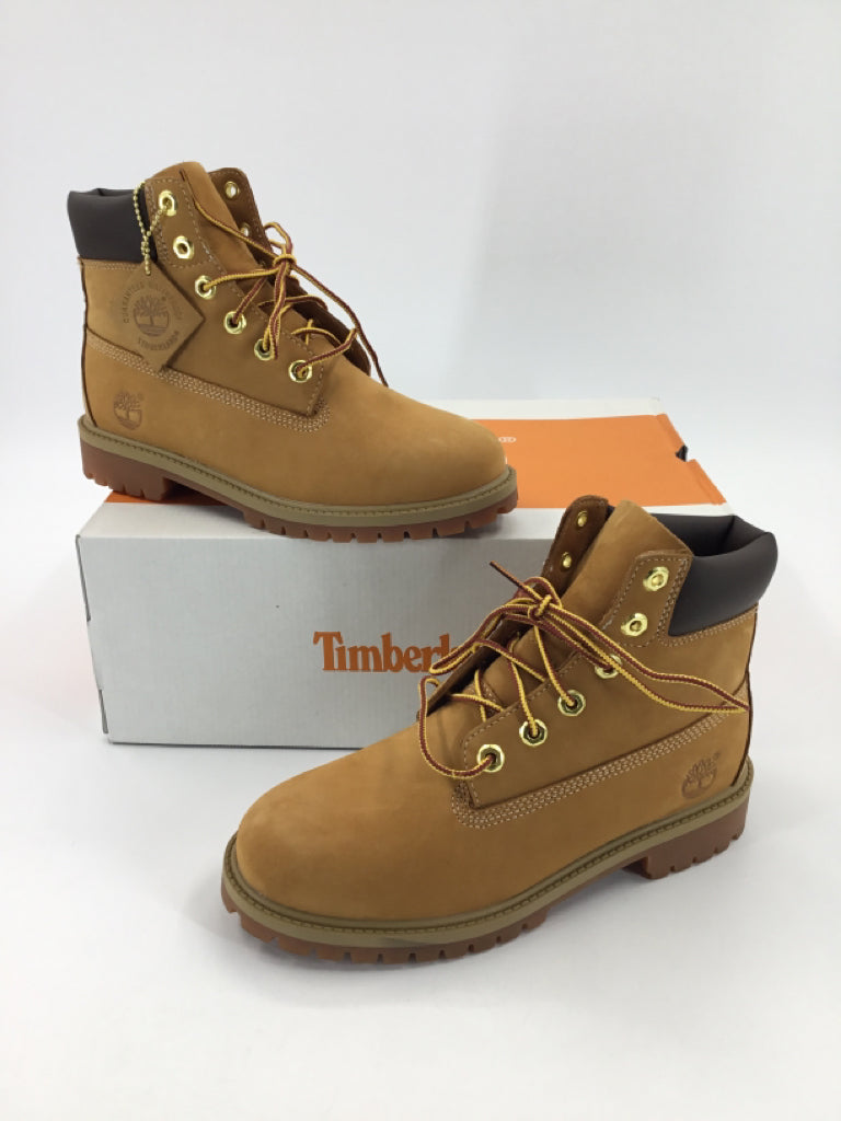 Timberland Premium Waterproof Child Size 5.5 Youth Brown Boots