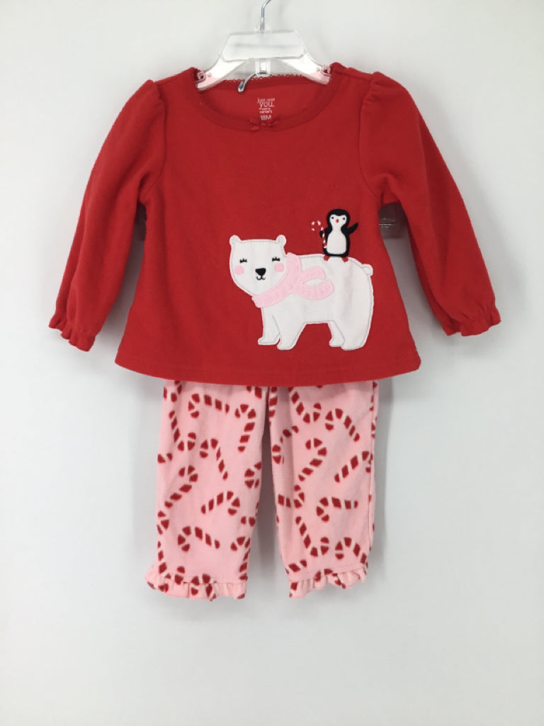 Just One You Made by Carters Child Size 18 Months Red Christmas Outfit