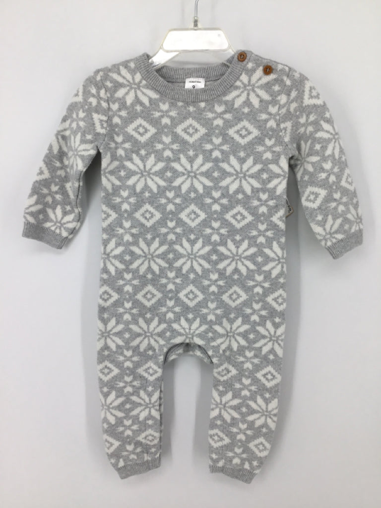 Nordstrom Child Size 9 Months Gray Print Outfit - boys