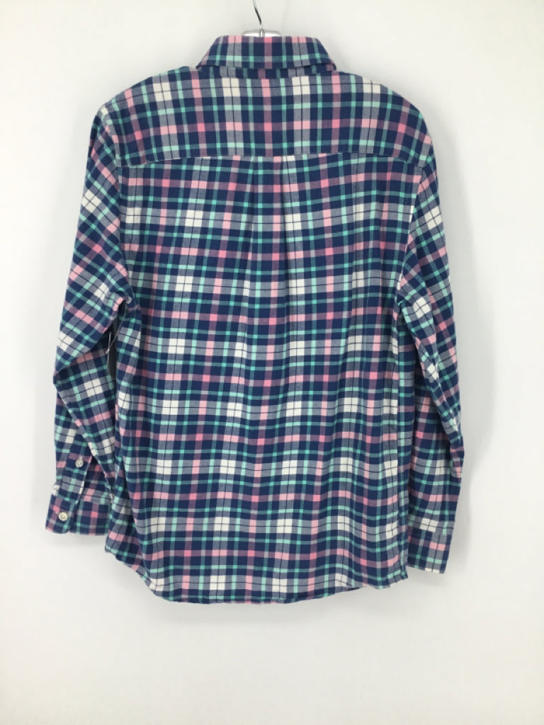 vineyard vines Child Size 8 Blue Plaid Shirt - boys