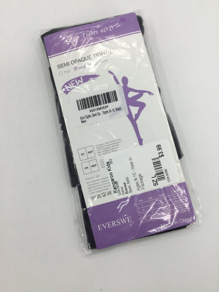 Everswe Child Size L Black Dance Tights