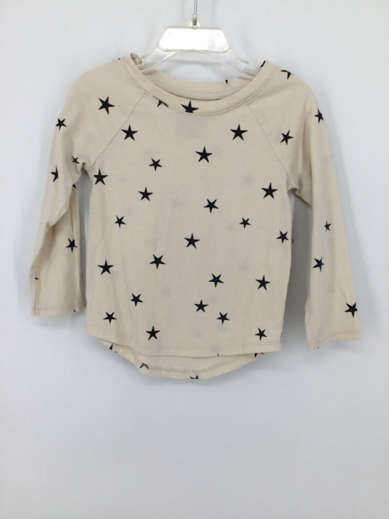 Cat & Jack Child Size 3 Cream Stars T-shirt - boys
