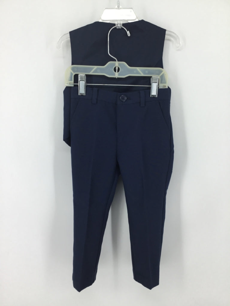 H & M Child Size 2 Navy Solid Suit - boys