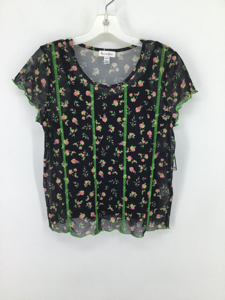 Love Fire Child Size 8 Black Shirt - girls