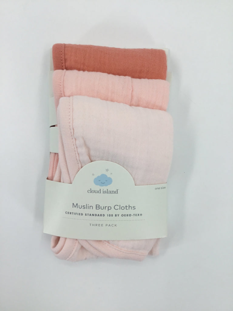 cloud island Muslin Burp Cloths Set of 3