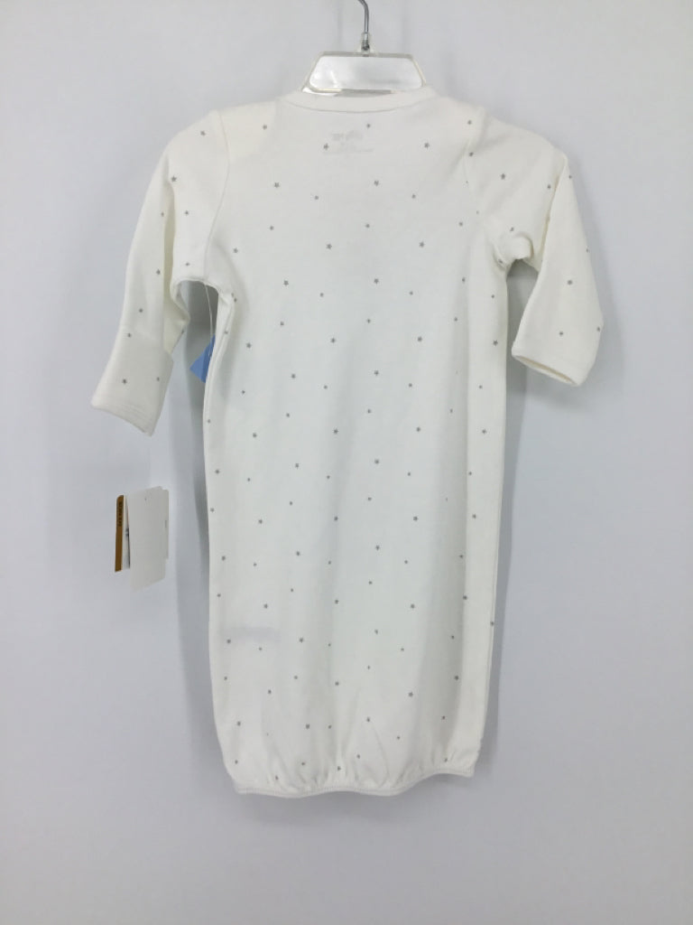 Little Me Child Size 0-3 Months White Sleepers