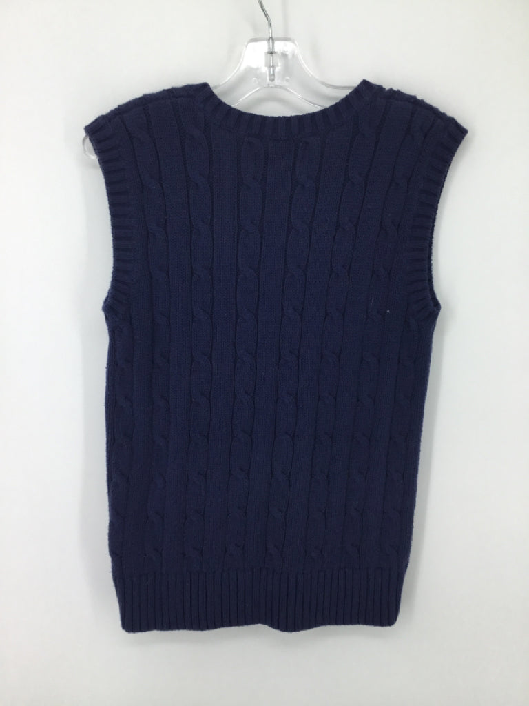 Chaps Child Size 8 Navy Solid T-shirt - boys