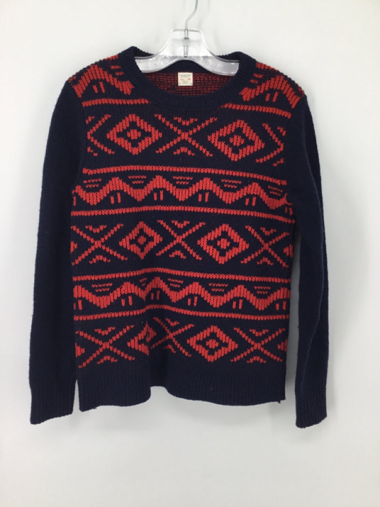 Crewcuts Child Size 10 Navy Print Sweater - boys